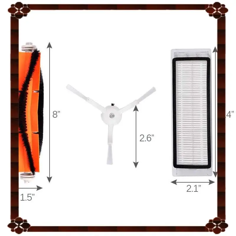 24 ชั่วโมงหุ่นยนต์เครื่องดูดฝุ่นสําหรับ Xiaomi Roborock 1S S50 S51 S52 S55 HEPA กรองแปรงด้านข้างแปรงหลักอุปกรณ์เสริม