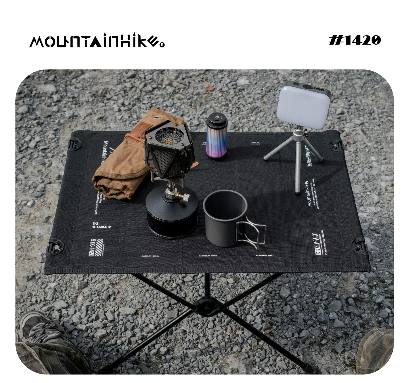 Leichter Tragbarer Oxford-Stoff Klappbarer Campingtisch mit Aluminiumlegierung Tischbeinen für Picknick Outdoor Reisen – Detail 2