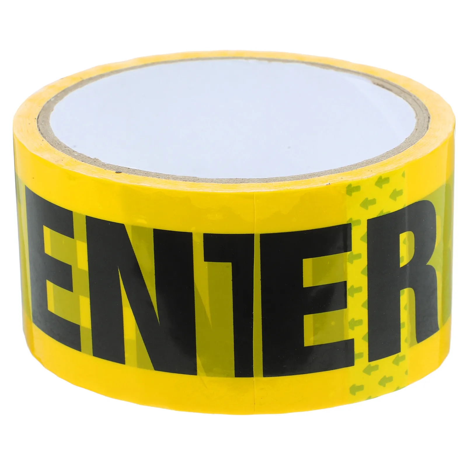 1 Roll Yellow Base Adhesive Caution Tape Heavy Duty Do Not Enter Safety Warning Tape for Walls Floors Pipes Traffic Safety Signs