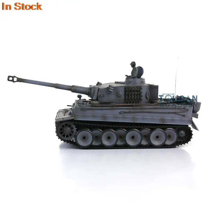 1/16 HENG LONG 7.0 Kunststoff-Version Deutscher Tiger I RC Panzer 3818 Radiomodell mit Soundsystem BB-Shooting-Einheit BB-Pellets TH17246-SMT4