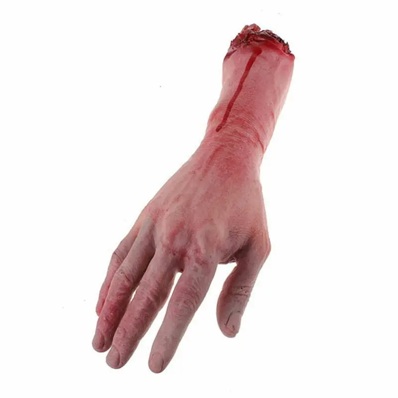 ABYN-5X Bloody Horror Scary Halloween Prop Fake Severed Life Size Hand House 19 X 10.5Cm