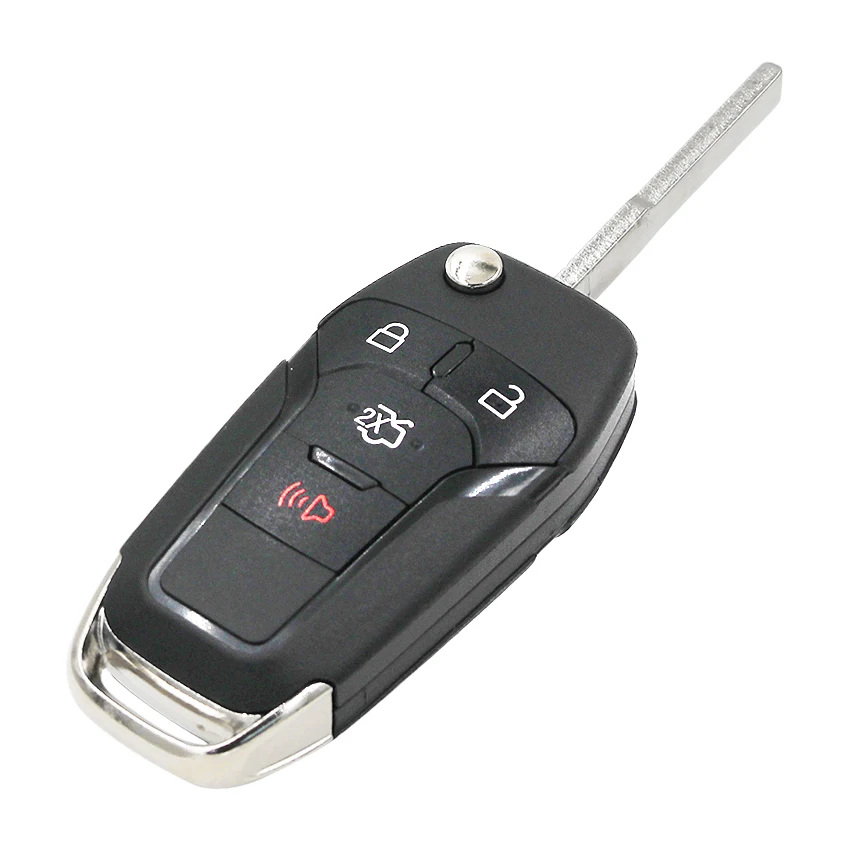 3 + 1/4 pulsanti Flip Remote Key Keyless Entry Fob 315MHz con 49 Chip Hitag Pro per Ford Fusion 2013-2015 ID FCC: N5F-A08TAA HU101