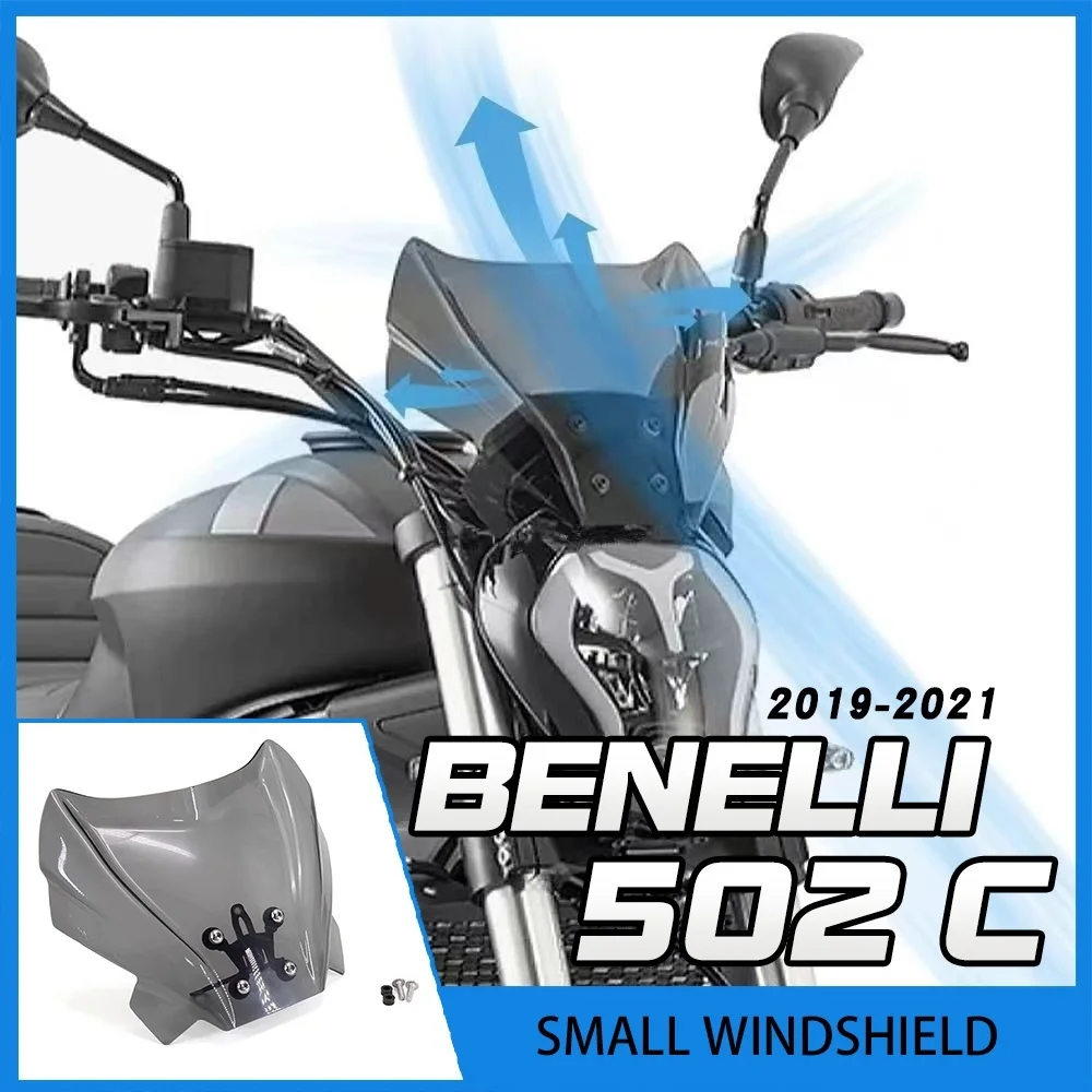 For Benelli 502C 2019-2021 Front Motorcycle Fairing Windshield Enhanced Wind Protection Accessory for Improved Riding Experience