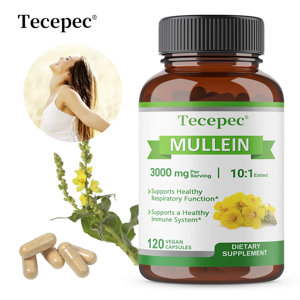 

Mullein Leaf 10:1 Extract - Lung Cleanse, Powerful Mullein for Immune Support, Detox & Respiratory Support, Improves Digestion