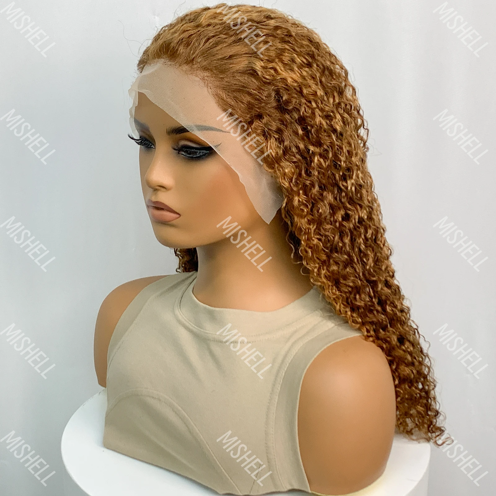 20 Polegada destaque ombre 13x4 laço frontal peruca de cabelo humano 350% densidade 12a brasileiro remy peruca de cabelo onda de água encaracolado perucas de cabelo do laço