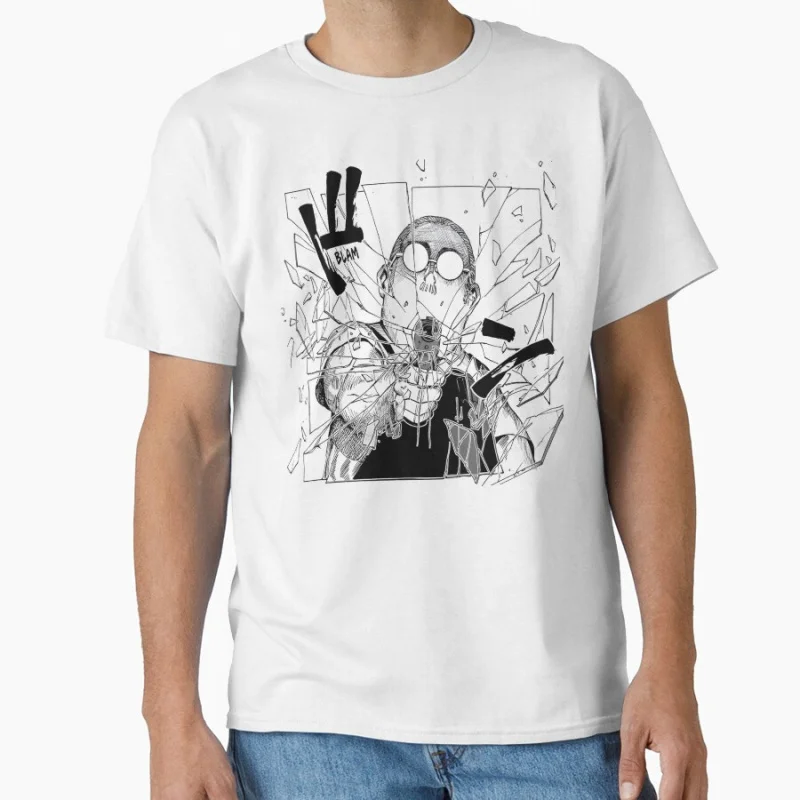 

80s Manga Taro sakamoto Days Anime t shirt for men Large size Tops S-6XL 100% cotton mens Clothes