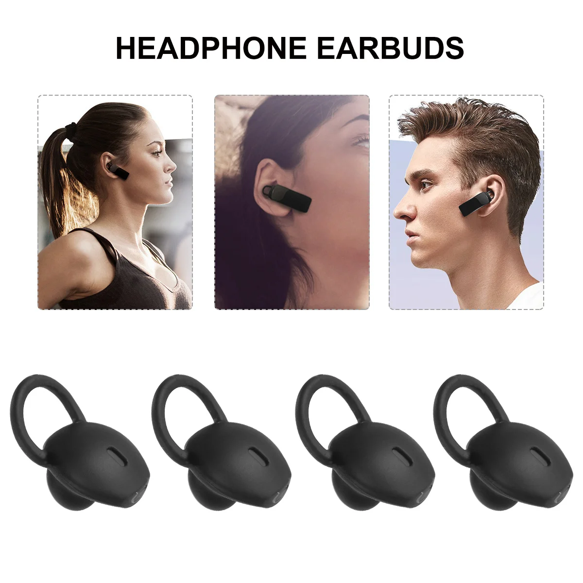 1 Zestaw Silikonowych Nakładek na Słuchawki, Łatwe w Noszeniu, Idealne Dopasowanie do Słuchawek B5, Etui na Słuchawki, Zamiennik, Prezent, Czarne
