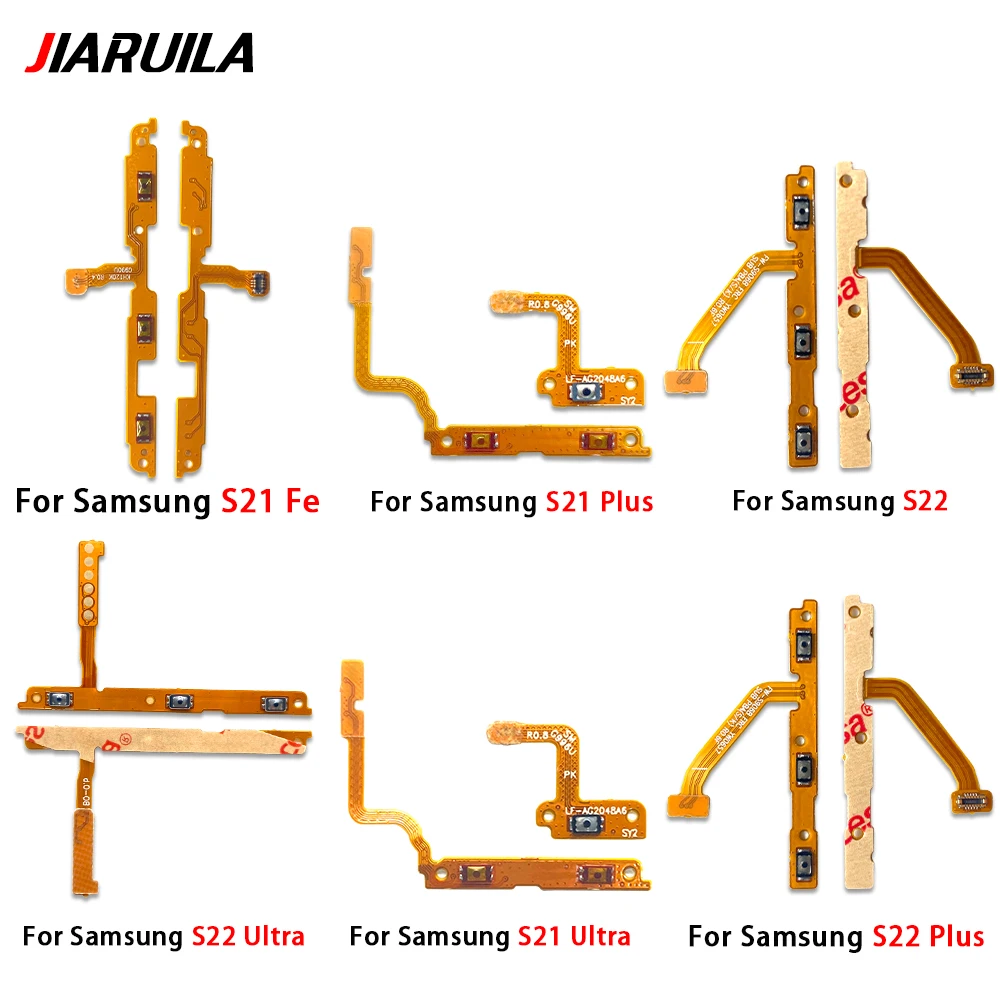 NEW Tested Side Power Volume ON/OFF Key Flex Cable For Samsung S21 S23 S22 S20 Plus S21 Fe S20 Ultra Volume Switch Button Ribbon