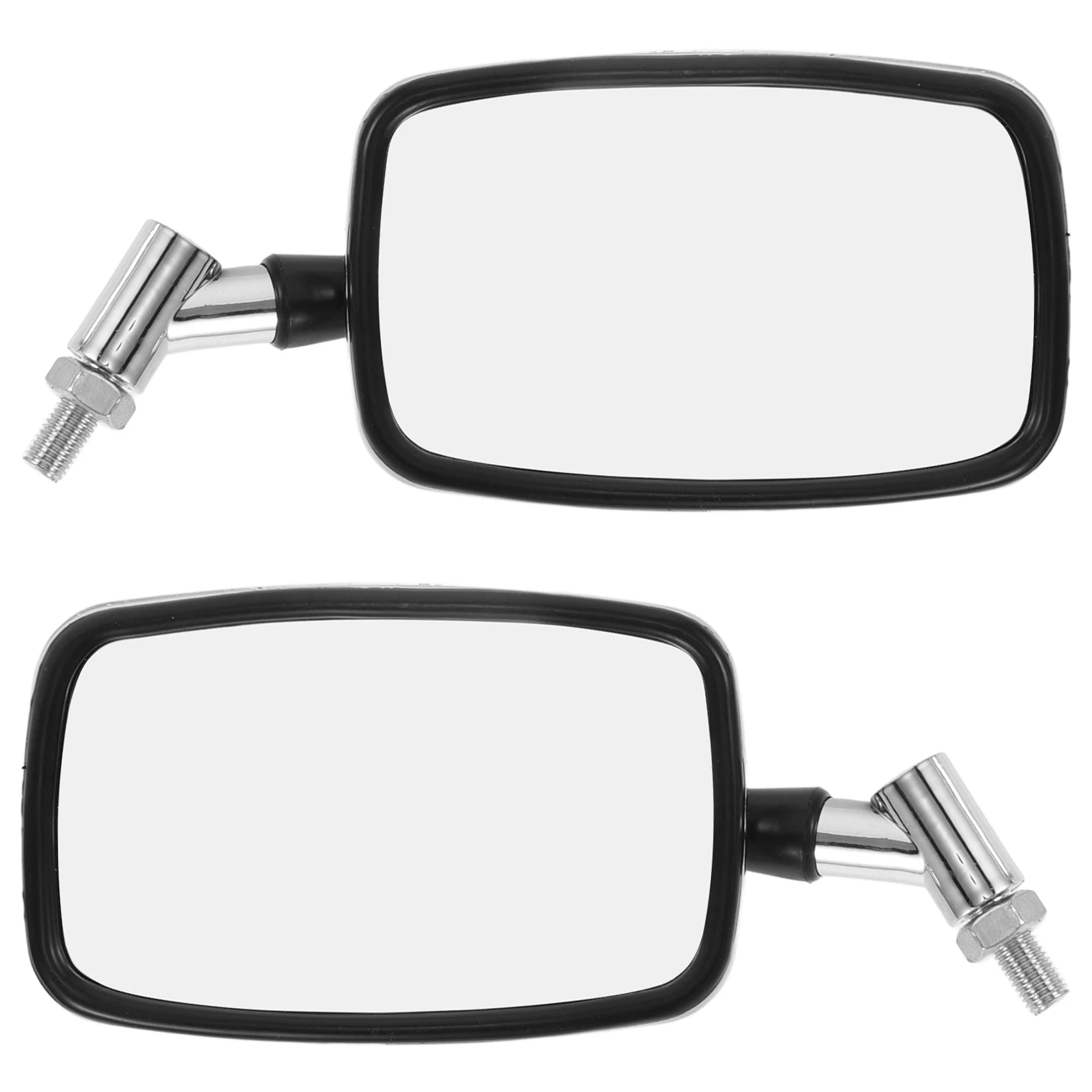 

Large Field of View Rearview Mirror Square Design Durable Material Easy Installation Universal Motorcycle Scooter Side Mirrors