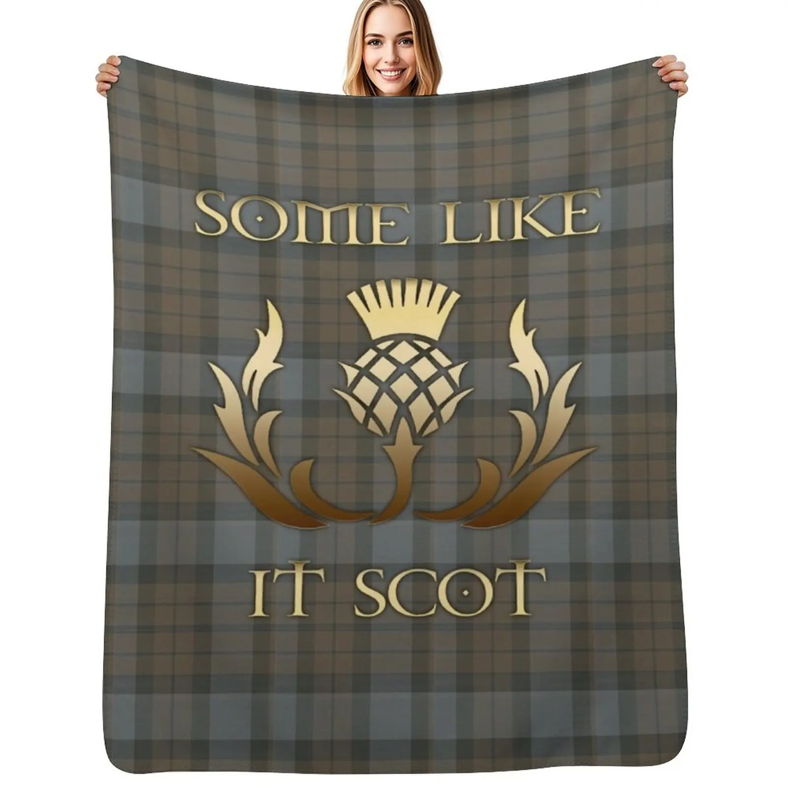 

Some like it scot - Thistle - Outlander Throw Blanket Soft Beds cosplay anime blankets ands Luxury Throw Blankets