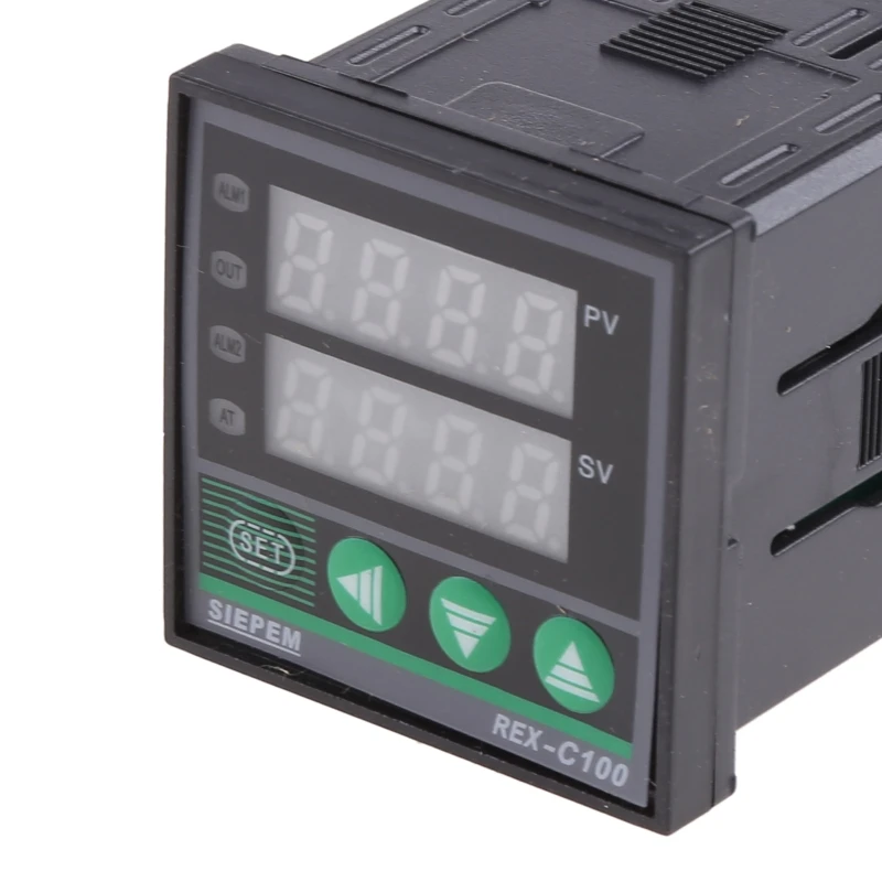 AC100-240V 0-400 °C Digital PID REX-C100 อุณหภูมิเทอร์โมดิจิตอลสำหรับอุตสาหกรรม 108 มม./4.25 นิ้ว