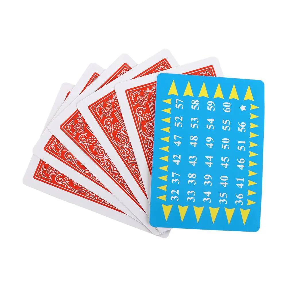 Funny Perspective Cards Calculation Telepathy Card Magic Toys Telepathy Age Test Card Close Up For