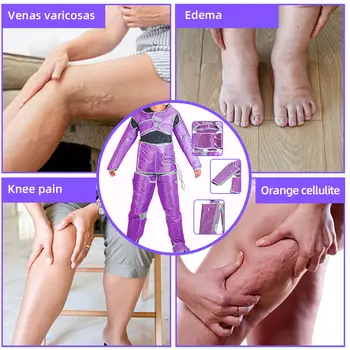 Lymfodrenážní přístroj na hubnutí, tlaková vzduchová vlna, presoterapie, sauna, oblek, relaxace svalů, zařízení na masáž celého těla pro lázně 8 nejlepší prodej presoterapie - №8