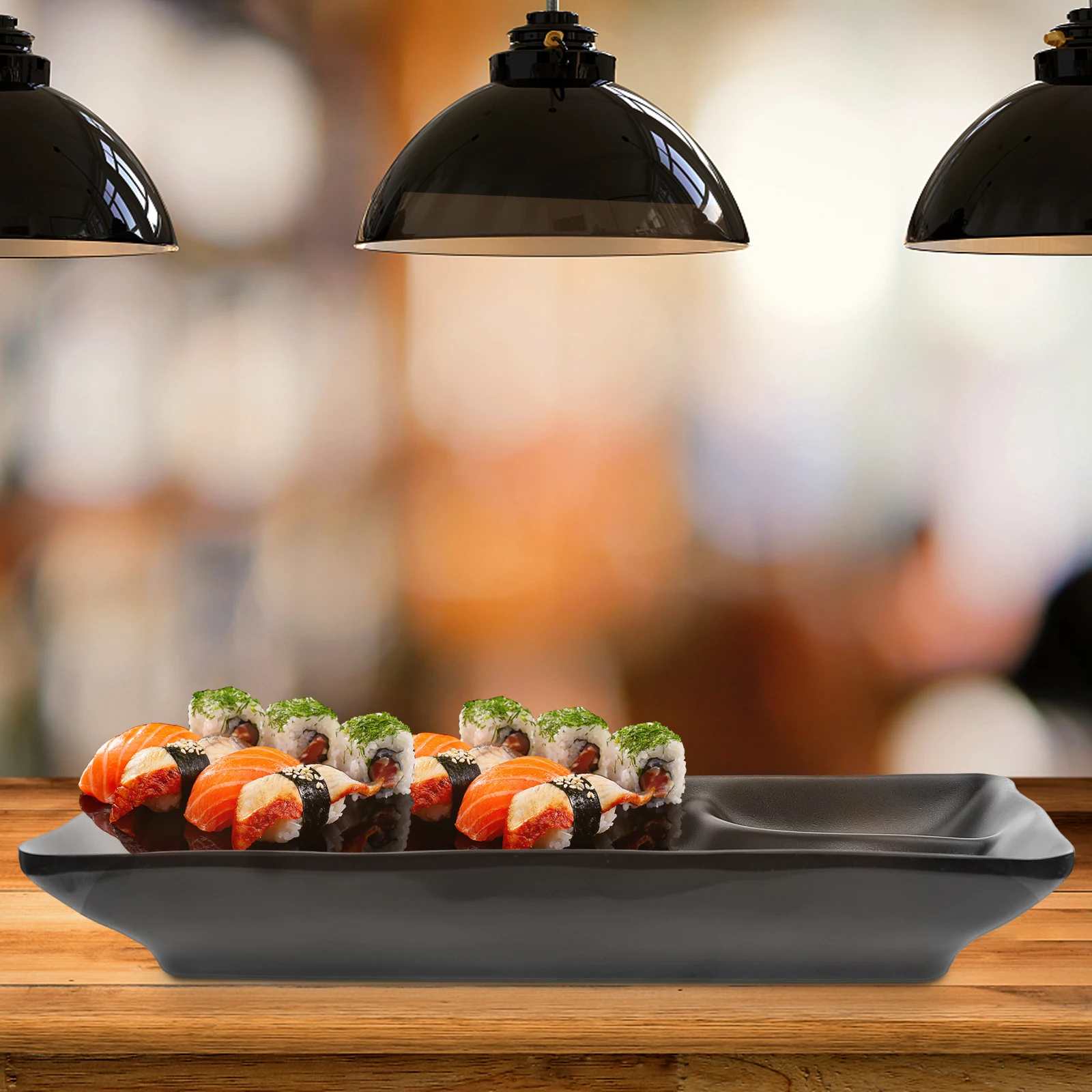 

1pc Sushi Dish Melamine Dumpling Plate For Dipping Sauce Vinegar Bowl Dining Tableware Kitchen Barware Home Restaurant Hotel Use