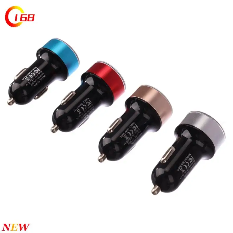 USB Ports Car Charger 5V/3.1A Quick Charge Cigarette Lighter 12V/24V Universal Auto Power Adapter