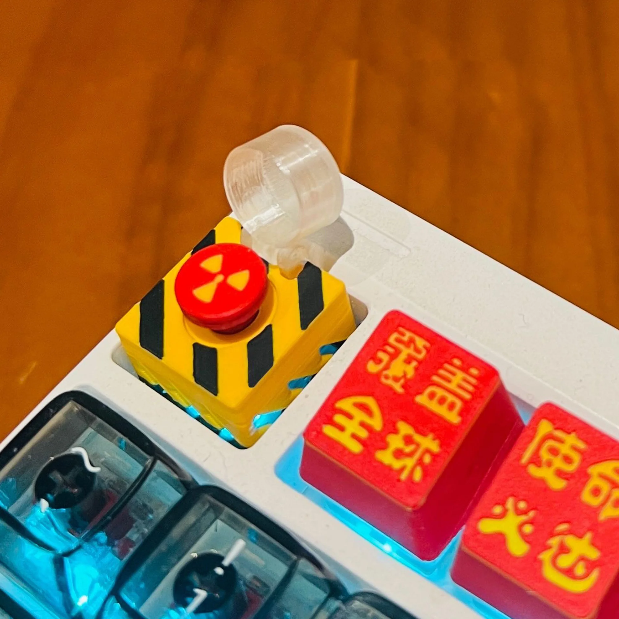 Yellow Green Personalized Keycaps Cool Creative Resin Custom Keycap for MX Mechanical Keyboards