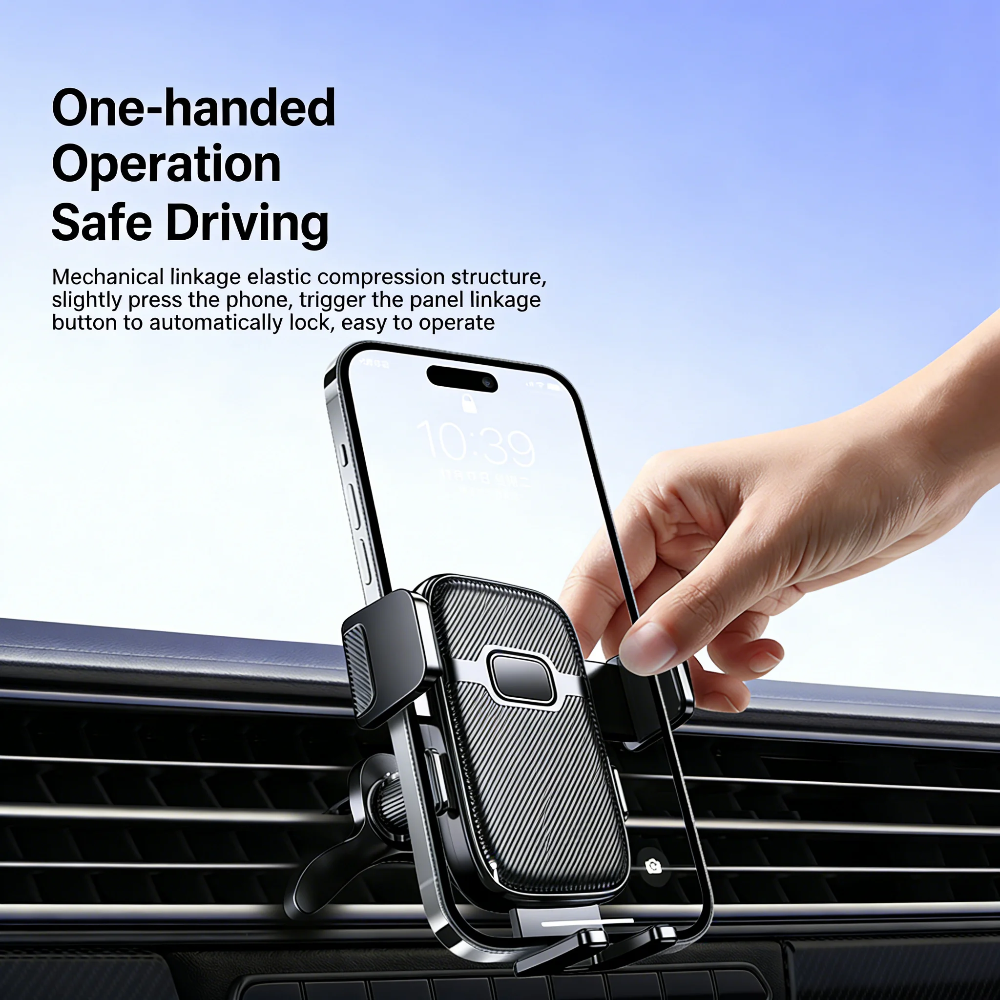 Universal Car Air Outlet Mount Phone Holder With Parking Number Plate Car Air Vent Mobile Stand 360° Rotation Smartphone Holder - view 5