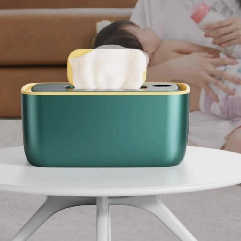 J15U Baby Wipes Warmer Wet Tissue Dispenser Case with Quick Heating Function, Large Capacity Baby Wet Wipes Container
