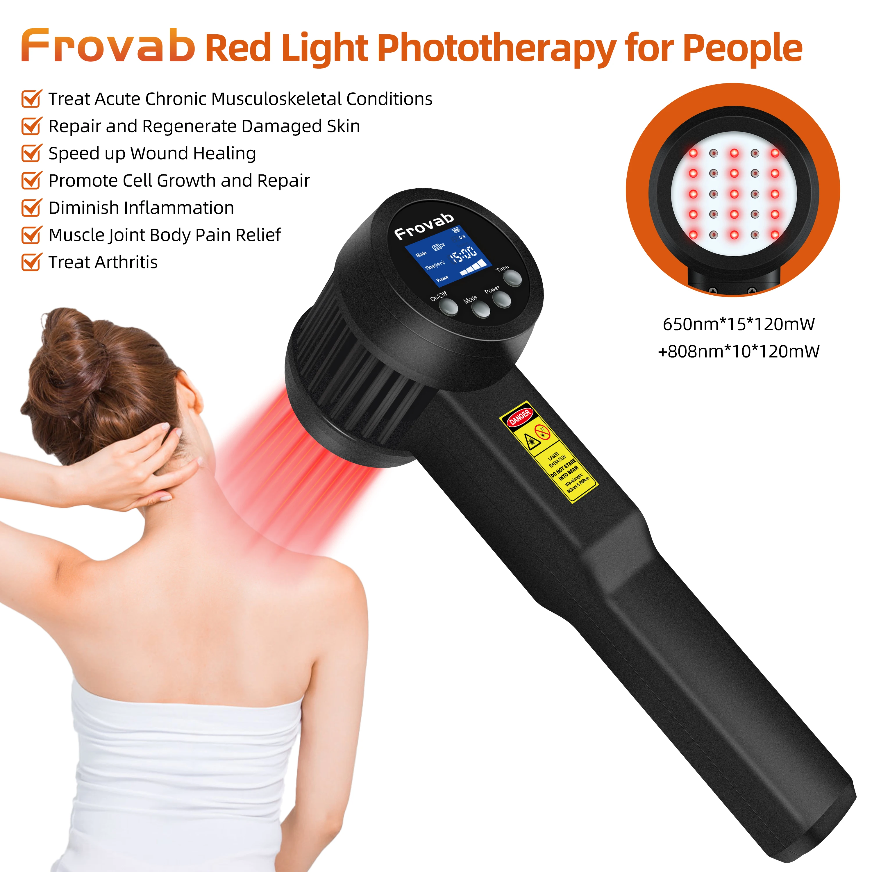 Super Pulsed Cold Laser Therapy Dog Cold Laser Therapy Laser for Muscle Knots Frozen Shoulder Anti Inflammatory Rehabilitation