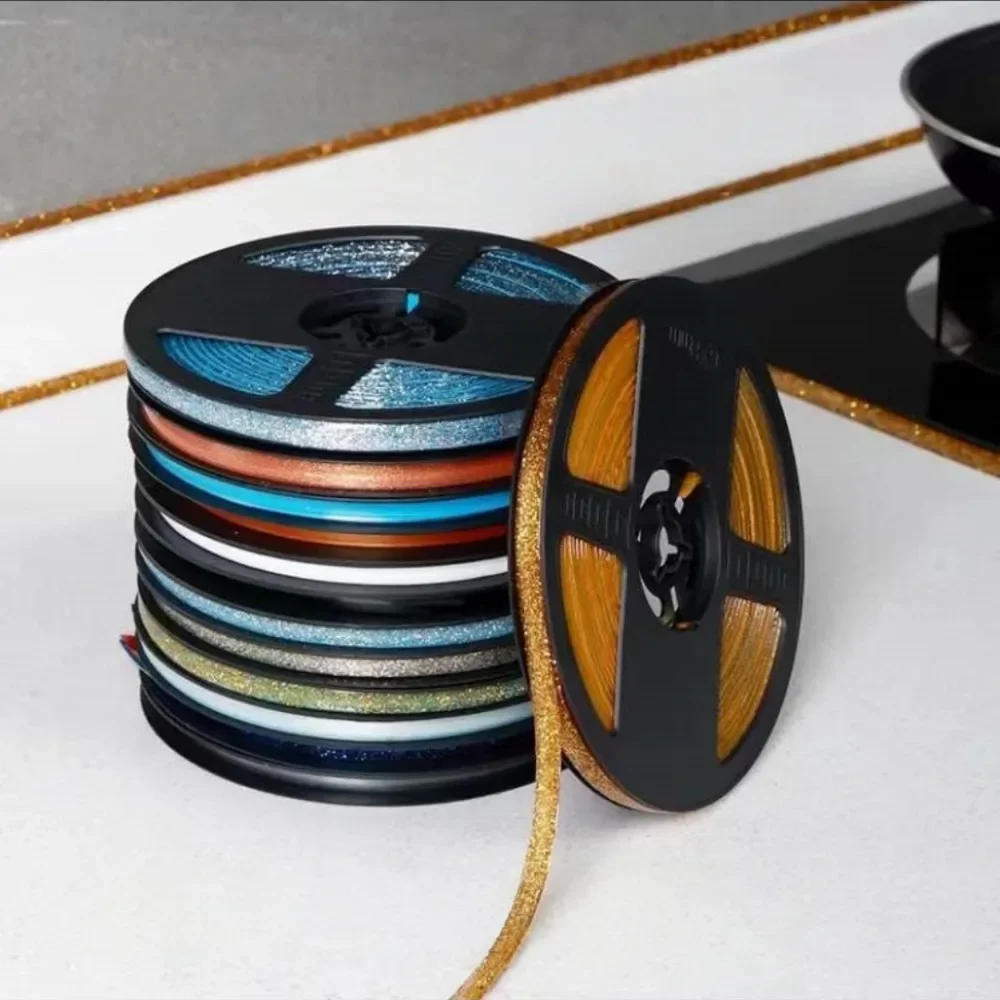 6M Ceramic Tile Gap Tape Kitchen Bathroom Waterproof Beautiful Seam Self-Adhesive Sticker Wall Floor Gap Line Decorative Strip