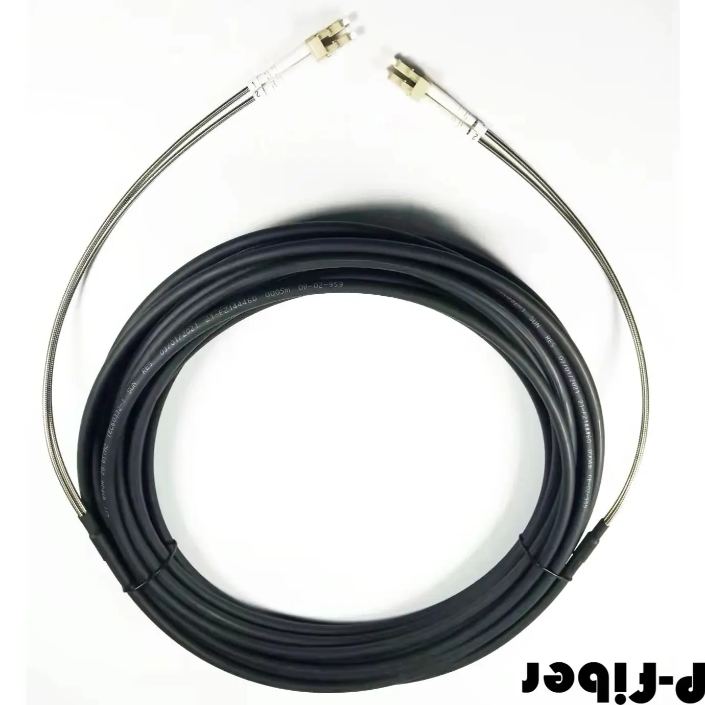 OM4 FC-FC التصحيح الحبل 1-30 متر 7.0 مللي متر 2C FC-FC utdoor DVI مقاوم للماء FTTH الطائر الألياف البصرية كابل مدرع 2 الأساسية