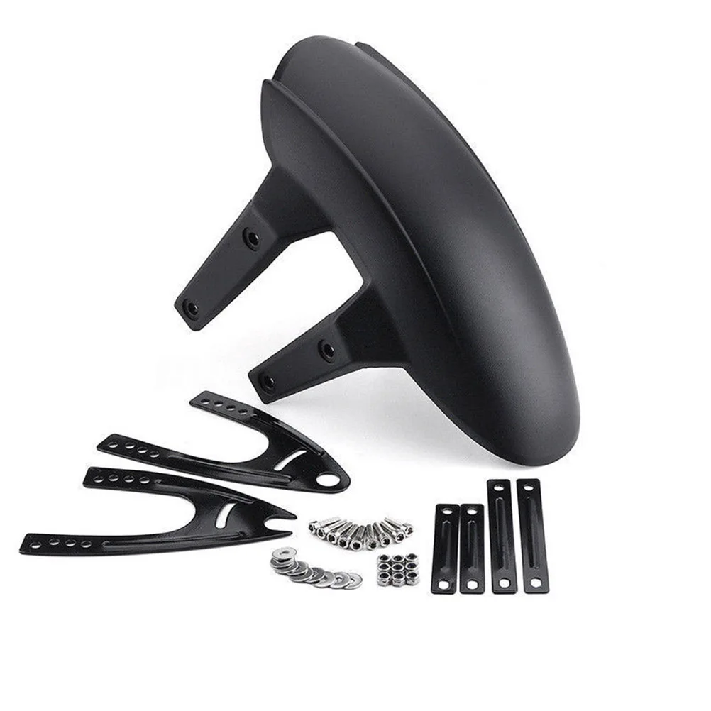 

Universal Black Motorcycle Mudguard Rear Cover Easy Install No Drilling Chopper Protection Stylish Accessory