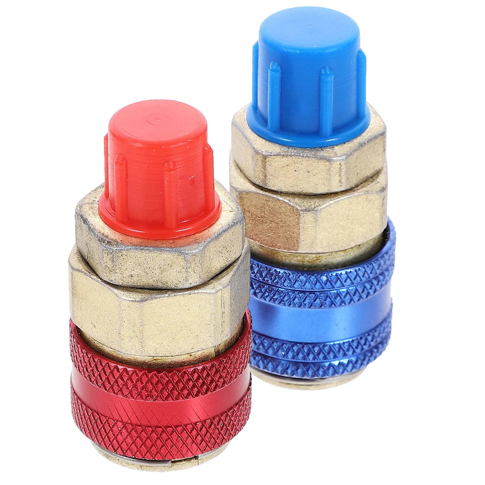 

2Pcs Premium Grade Coupler Connector Adapter for Car Air Conditioning Charging Hose R134a Compatible Sturdy Easy Install High