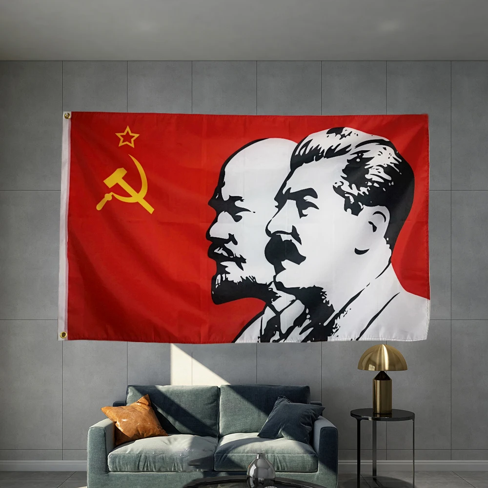 Lenin Stalin Soviet Red Flag Character  Russia Proletarian Rrevolutionaries Politicians Theorists Thinkers Leaders