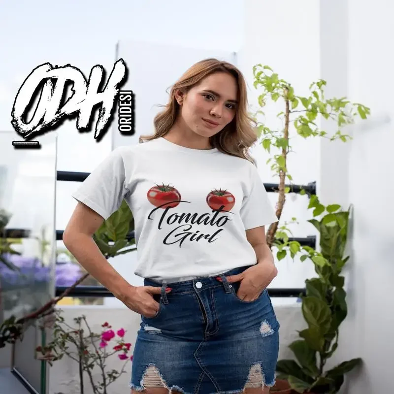 Tomato Girl T Shirt Tomatoes Vegetable Veggie Food Lover Foodie Gardening