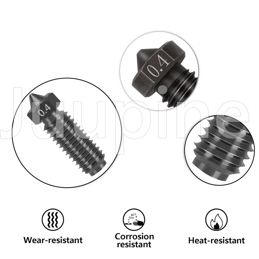 ل Anycubic كوبرا S1 فوهة صلابة النحاس 0.8 0.6 0.4 0.2 كوبرا S1 كومبو فوهة معدنية كوبرا S1 Hotend ثلاثية الأبعاد ملحقات الطابعة #4