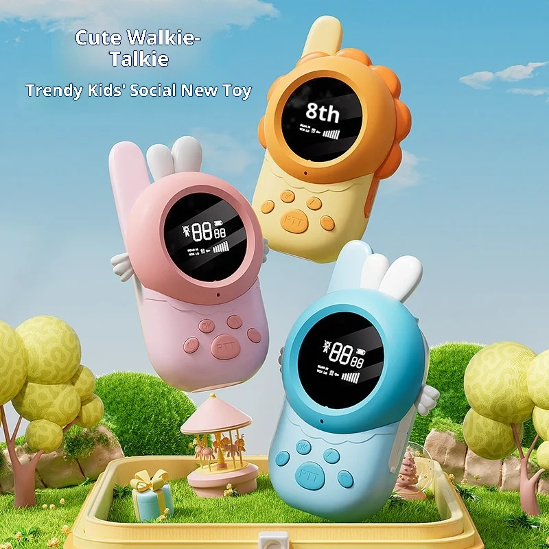New Design Bunny Rabbit Walkie Talkie For Kids HD Clear Sound Long Range Perfect For Indoor And Outdoor Play With Parent