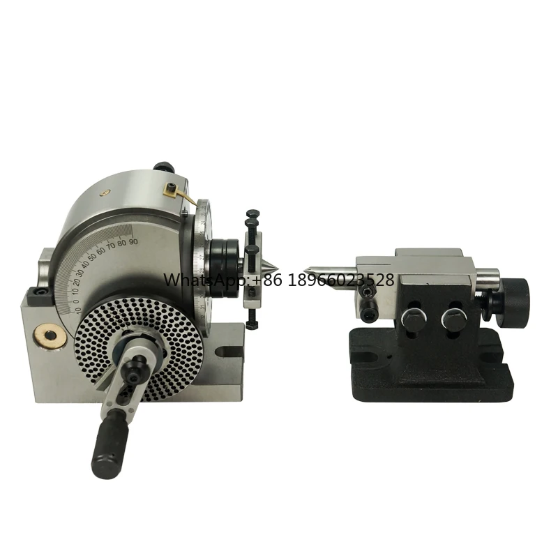 4 Inch 3 Jaw Chuck Universal Indexing Head Dividing Head With Tailstocks For Milling Machine