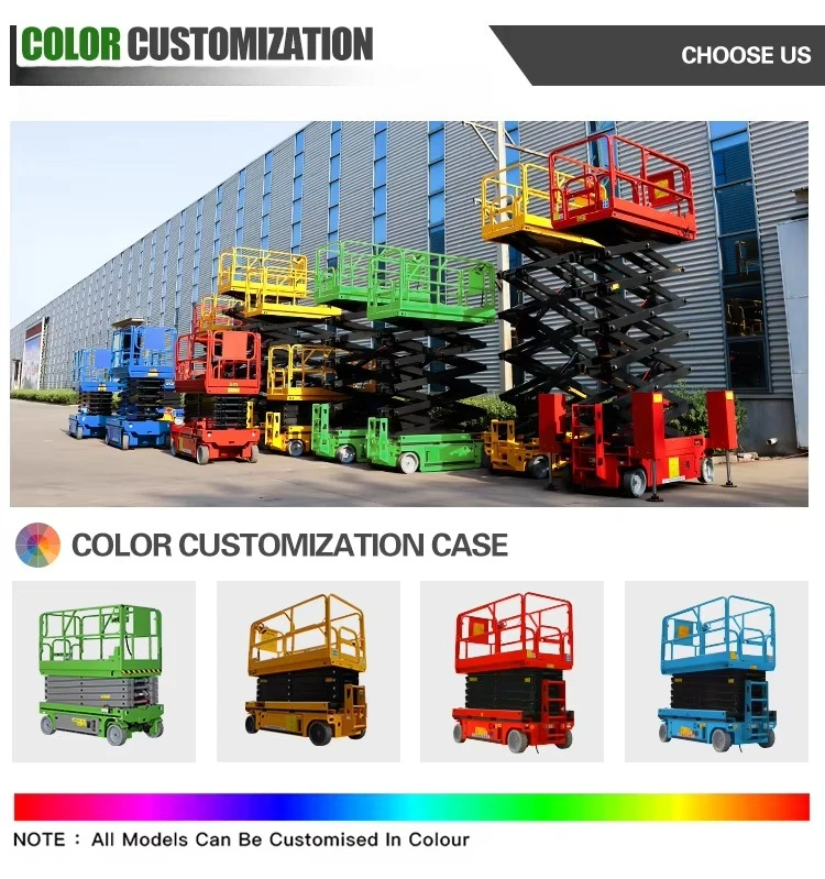 

YG Бесплатная доставка, 320 кг, 12 метров, колесный самоходный мобильный автомобиль со средней посадкой, вездеходная гидравлическая платформа, ножничный подъемник