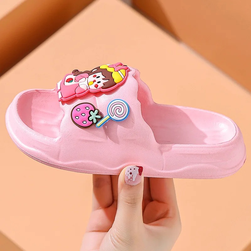 New Summer Children Slippers for Girls Cute Soft Soled Anti-skid EVA Indoor and Outdoor Home Furnishings Zapatos Niña chausson