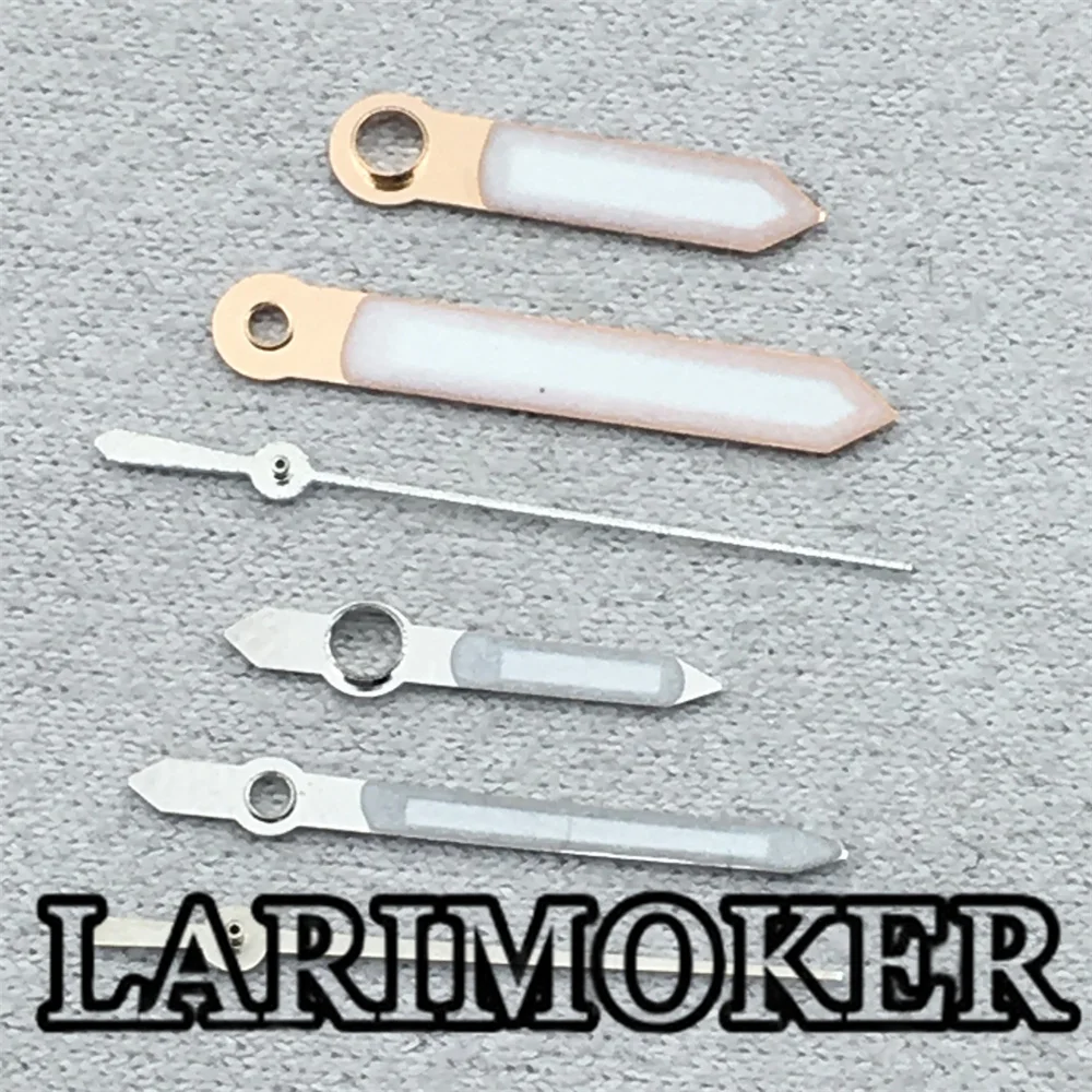 LARIMOKER Gold Silver Rose Gold Watch Hands Green Luminous Hands fit NH35 Mechanical Movement Watches Accessories
