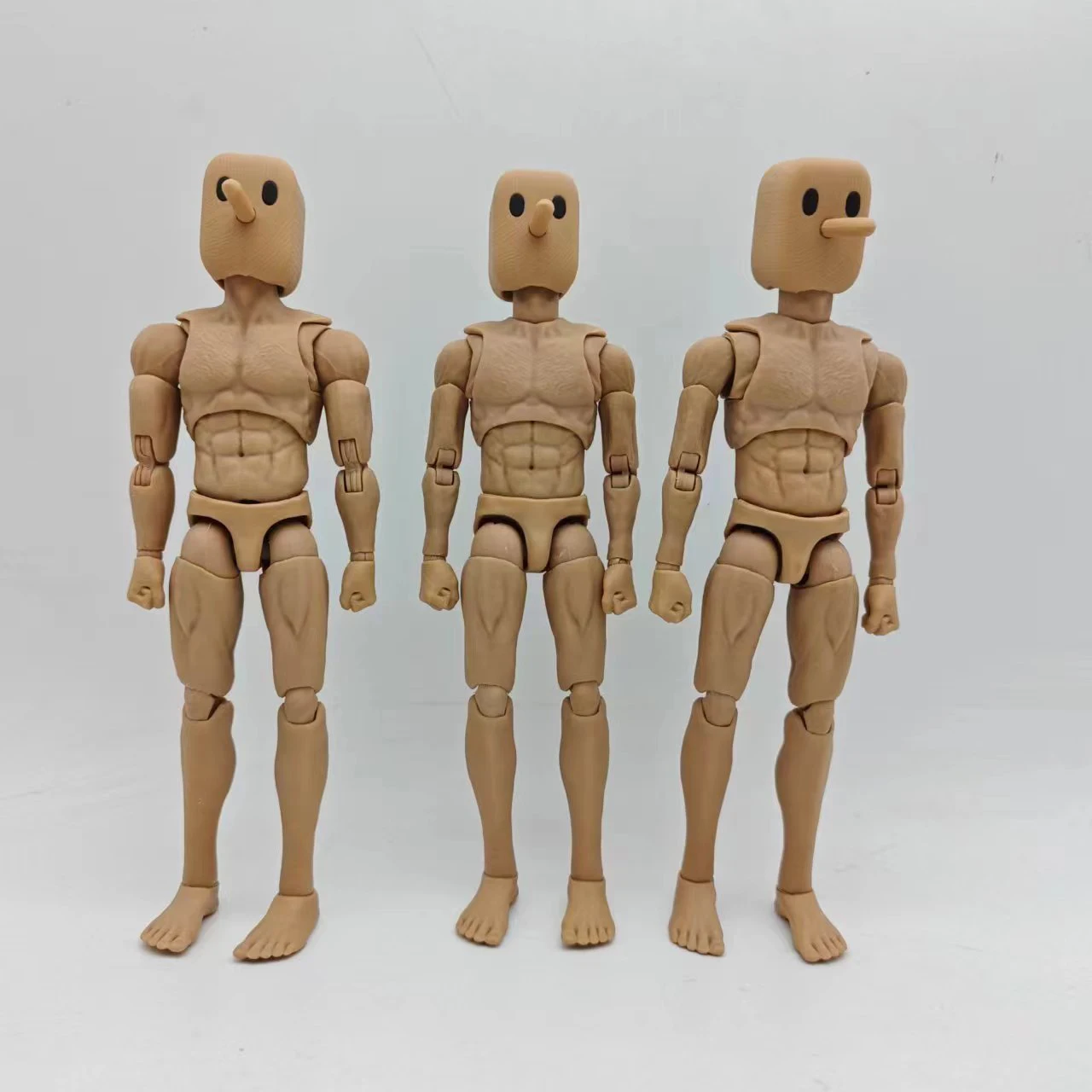 1/12 Scale Square-headed Male Action Figure Joint Body Doll NT-01 NT-02 NT-02W 6'' Male Soldier Flexible Body Model Doll