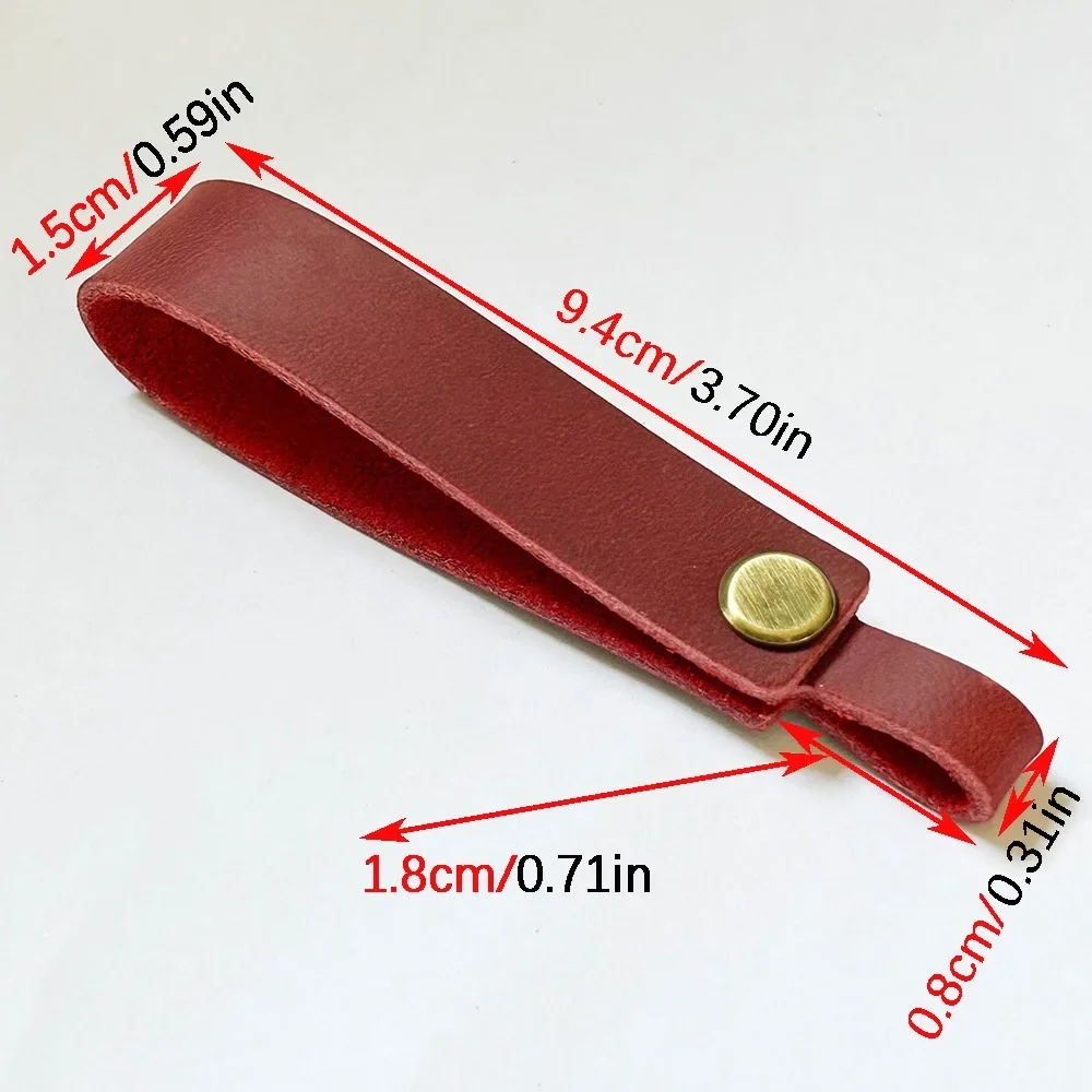 Personalized Minimalist Design Leather Keychain