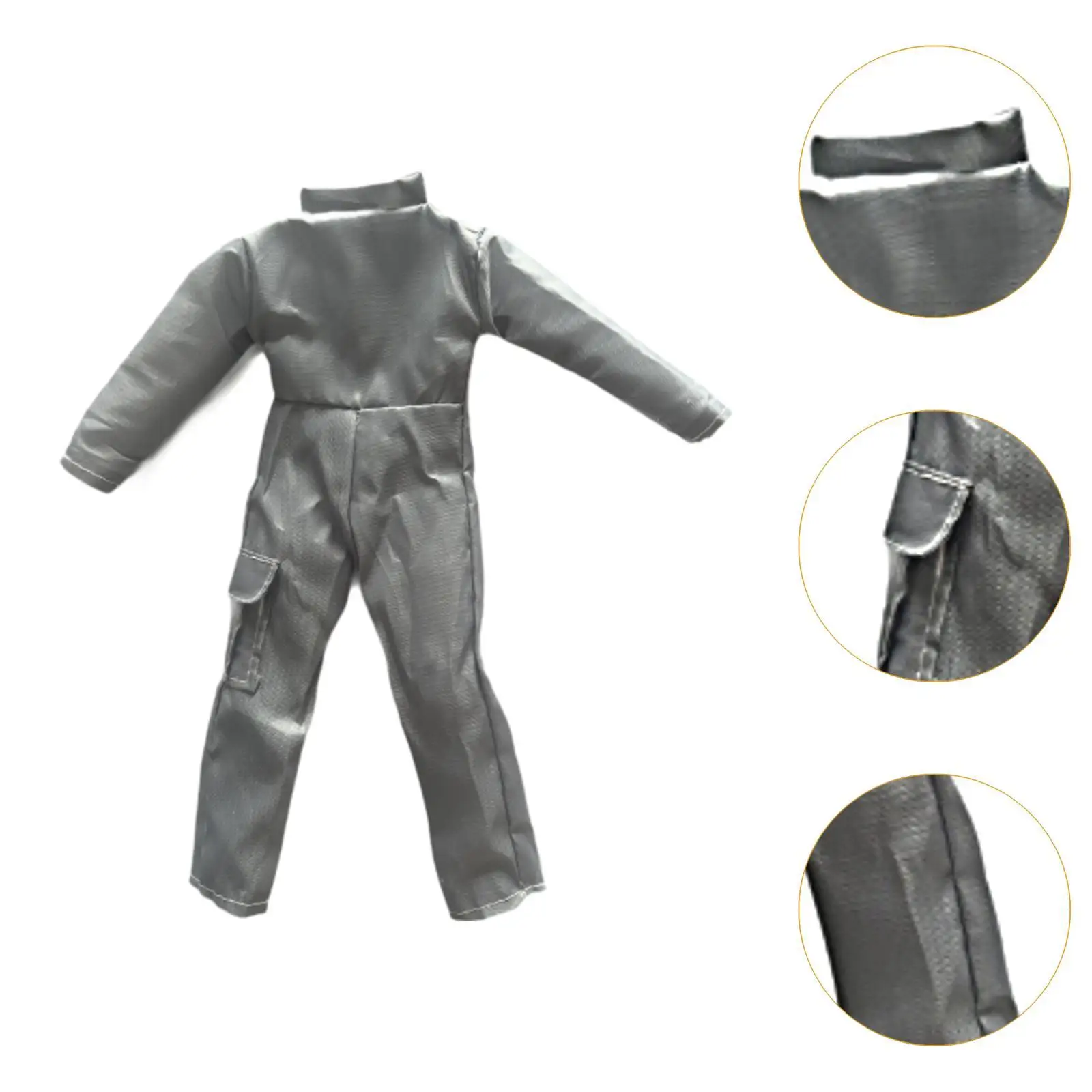 Puppenoverall im Maßstab 1:6, Miniaturbekleidung für 12-Zoll-Actionfiguren
