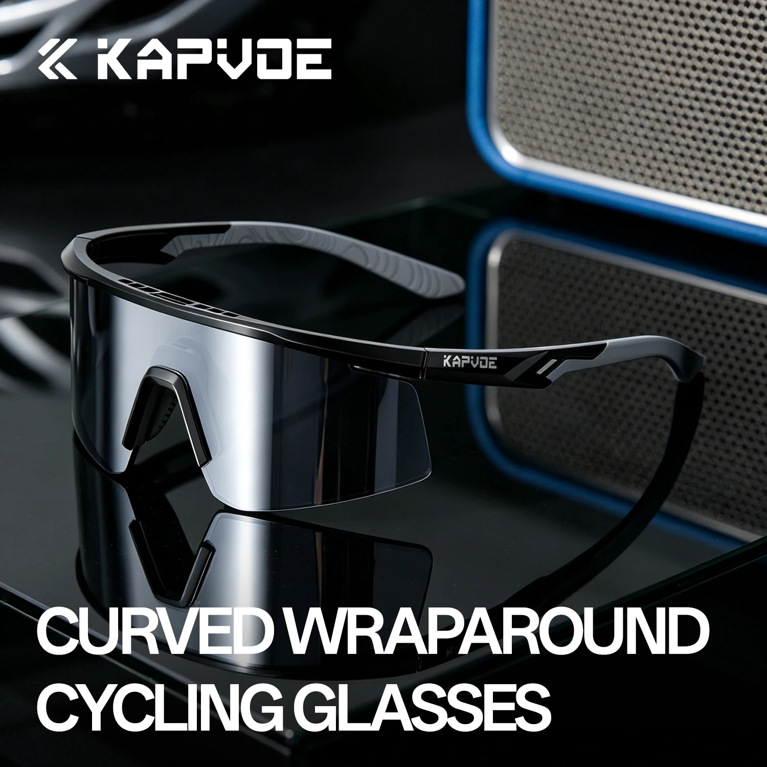 Kapvoe 2026 Outdoor Radsport-Sonnenbrille Photochrome Sportbrille für Männer und Frauen MTB Fahrrad Mountainbike-Brille Wanderbrille