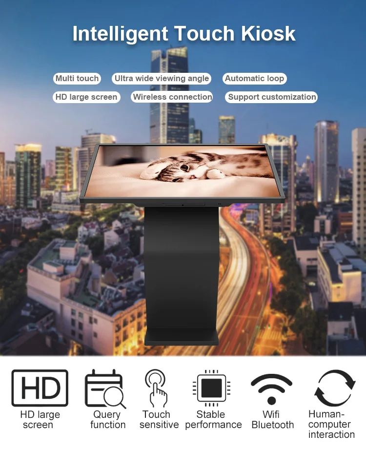 Hot Sales Intelligent Multi Touch Hd Large Screen Wireless Connection Kiosk Touch Screen Monitor