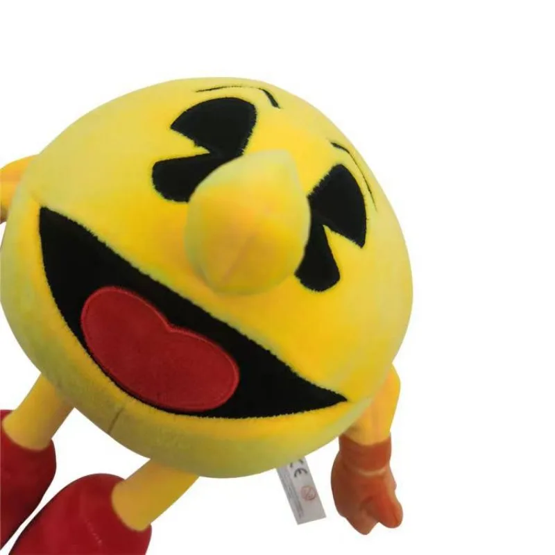 25cm Cartoon Pac-Man Plush Doll Creative Cute Plush Doll Sofa Bedroom Ornament Pillow Sleeping Accompany Doll Friends Gift