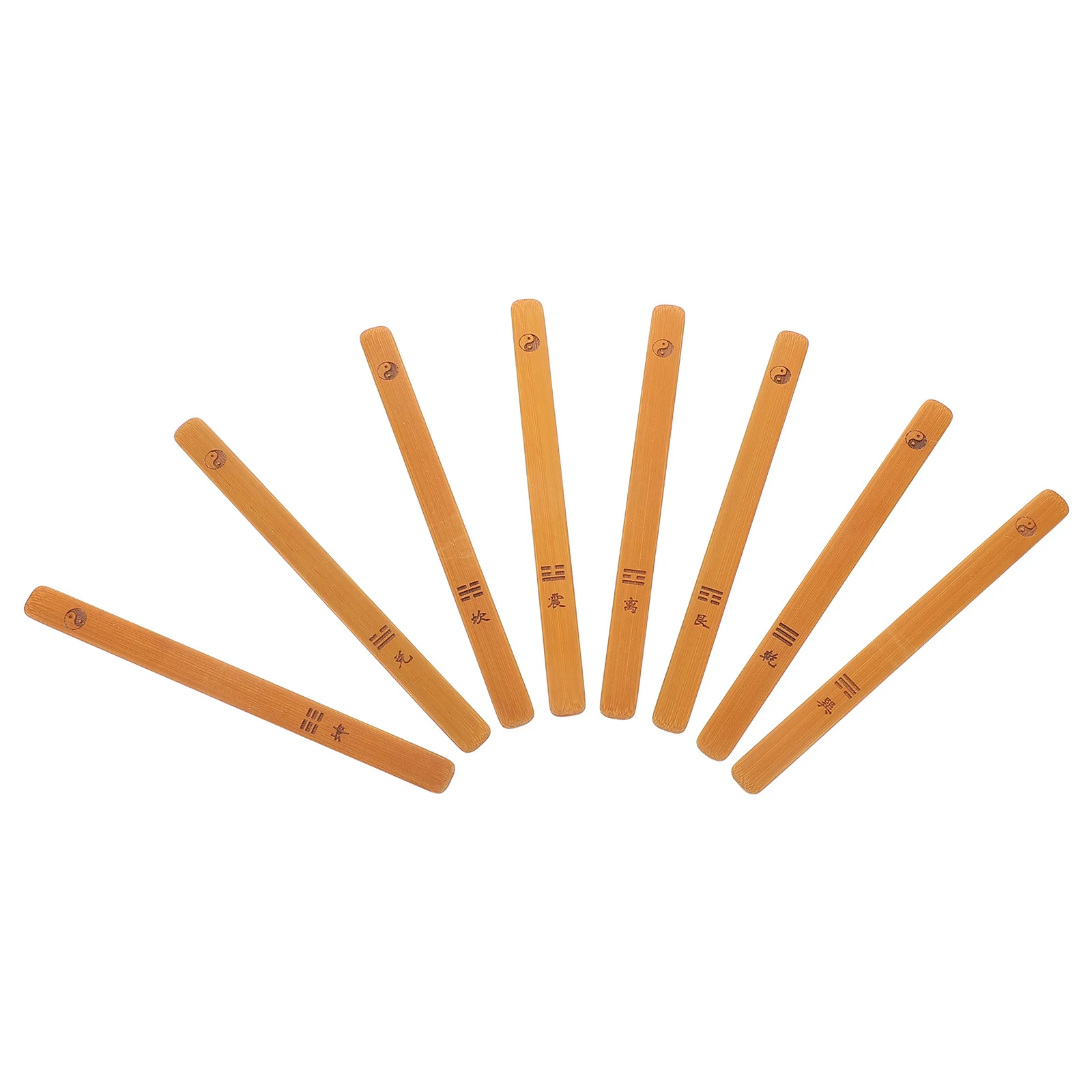 

8 Pcs Chinese Divination Sticks 100u8k Blank Buddishm Blanks Dancing Buddhism Game