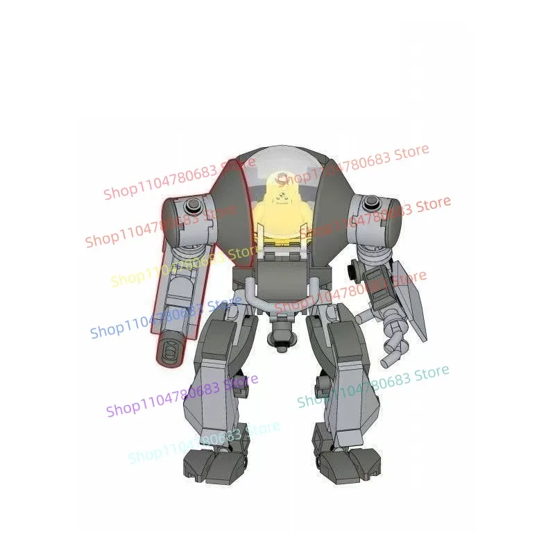 MOC Nuovi blocchi militari, bambole, mini bambole, soldati ai piedi, giocattoli Mecha con equipaggio, regali e ornamenti da collezione.