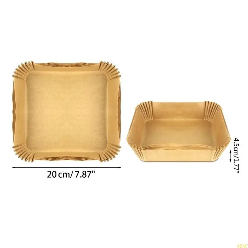 A0NC Air Fryer Onsosable Paper Liner Square Неплодовитый воздушный фритюрный фритюрный