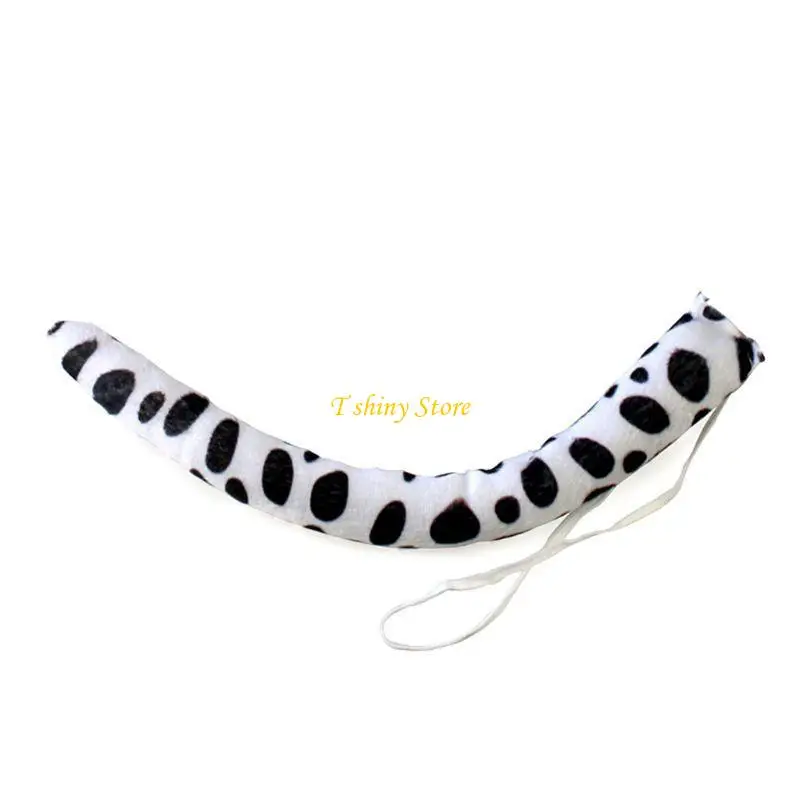 

N58F Animals Cosplay Costume Sets Kids Adult Large Dalmatian Spotty Dog Ears Hea