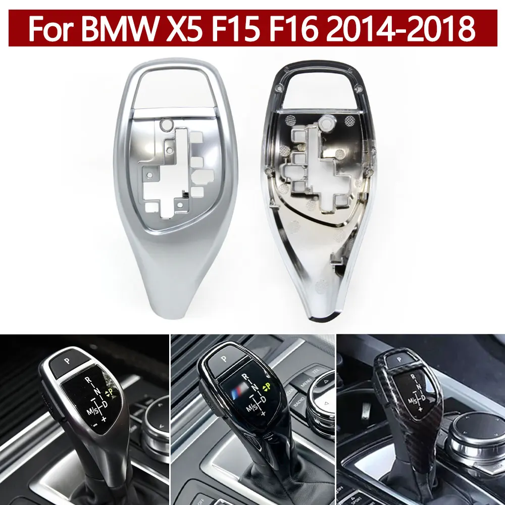 

LHD RHD Car Interior Automatic Gear Shift Knob Selector Lever Cover For BMW X5 X6 F15 F16 2014-2018 61319346827 61319346823