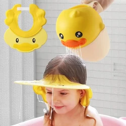 Gorros de visera directa para lavado de cabello para niños, gorro de ducha de baño para niños, cuidado del bebé, dulce y encantador, estilo hipopótamo, K