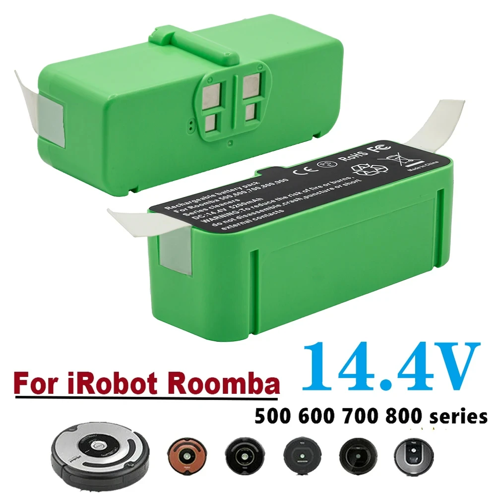 14.4V Battery For iRobot Roomba 7000mAh Battery For iRobot Roomba 500 600 700 800 900 series 14.4 V 620 650 770 780 580 Battery