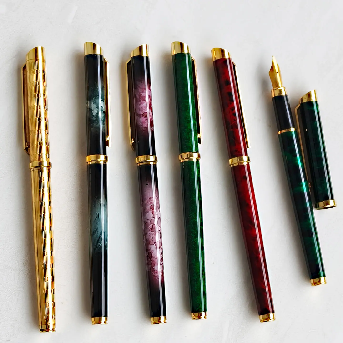 

Rare Old Stock YongSheng 523 Fountain Pen Iridium F Nib, Smooth Writing, Large Iridium Tip, Betal body, Clearance Sale.