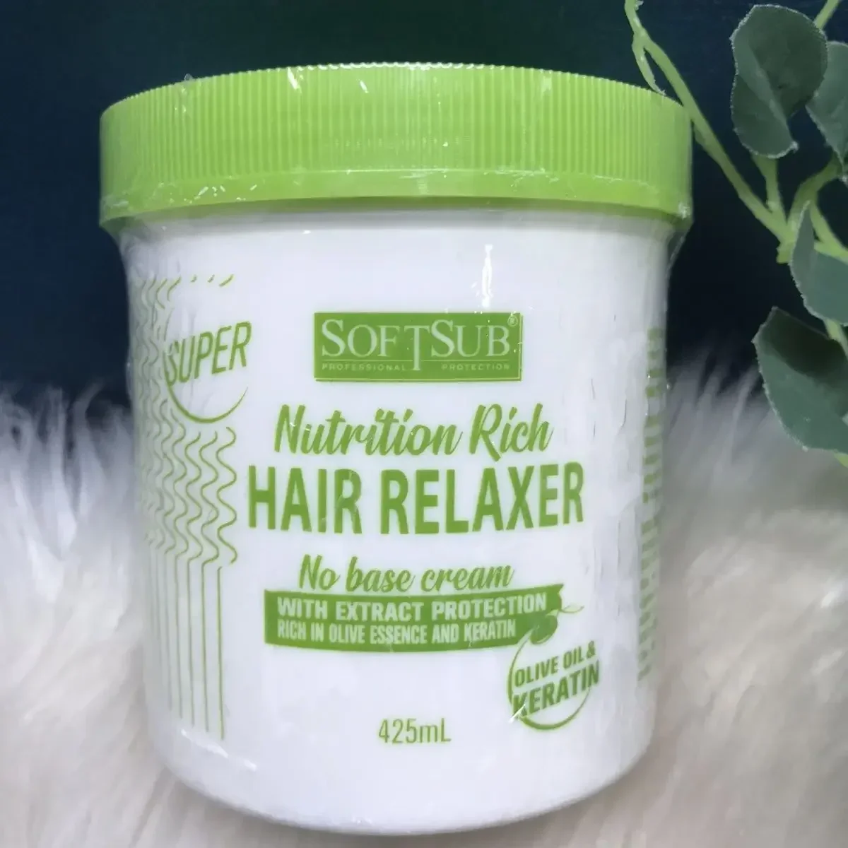 African Hair Relaxer Rich in Olive and Keratin 212ml